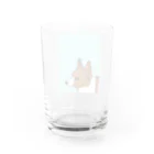 りりのお絵描き屋さんの凛としたコーギー Water Glass :back