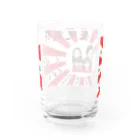 イケイケファミリーの祈武運長久　旭日旗 Water Glass :back