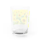 orange_honeyのひまわり2 Water Glass :back