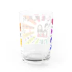 イケイケファミリーの祈武運長久　マルチカラー Water Glass :back