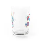 FOXY COLORSのソックモンキー＆ガネゾー I LOVE YOGA Water Glass :back