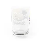 ari designの富士山に迫る（葛飾北斎と歌川国芳模写コラボ作品） Water Glass :back