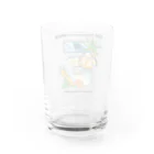 やしの実食堂オリジナルグッズの5周年プリントグッズ Water Glass :back