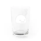 黒猫とカンパニュラのねむみがすごいオケちゃん Water Glass :back