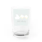 shop　プラグシールのぱんぱんうさぎ　ろごいり Water Glass :back