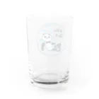 threegreenの【悟りパンダ】溺れちゃった Water Glass :back