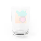 Seeds of happinessのラッキー大根#22（背景あり） Water Glass :back