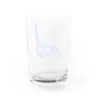 segasworksのながいねこ（伸び） Water Glass :back