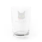 くろねこでいずのくろねこでいずロゴ Water Glass :back