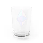 Web3 Shopのeth glyph colored Water Glass :back