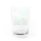 orange_honeyの花柄3 Water Glass :back