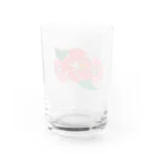 takachan Storeのハイビスカス(手描き) Water Glass :back