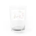 月星太陽ペパの店のももこ🍑コラボ【グラス】月星太陽＆エイサーキャラクター Water Glass :back