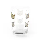 ヒカリタケウチのひげのながいねこ Water Glass :back