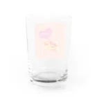 春のくまさんのYou make me smile！ Water Glass :back