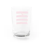 百喜利公式の百喜利グラス　red Water Glass :back