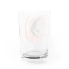 棘のゼブラバットフィッシュとウミシダ Water Glass :back