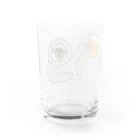 ＋Whimsyのなまけものビール Water Glass :back