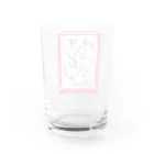 LUNARHOLIC STOREの偽諺～壱～「ラヴイズグラインド」(赤縁) Water Glass :back