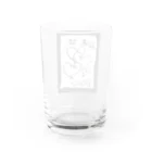 LUNARHOLIC STOREの偽諺～壱～「ラヴイズグラインド」(黒縁) Water Glass :back