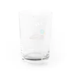 NIKORASU GOのユーモアデザイン「鴨うどんを食べたい」 Water Glass :back