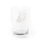 セイコウ スタンプのイラッとお猿さん　ホジホジ Water Glass :back