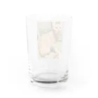 ふじちゃんの猫のまろんちゃんキーホルダー Water Glass :back