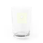 ニコニコの円結びネコ Water Glass :back