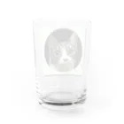 ぬくもふ屋　【猫 犬の似顔絵描き】のchah Water Glass :back