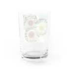 Hana123のめずらしい向日葵 Water Glass :back