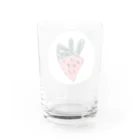 ねこイチゴのお店のいちご（一粒） Water Glass :back