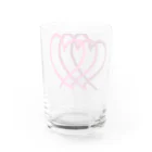 2n3n designのハート （ビッグ） Water Glass :back