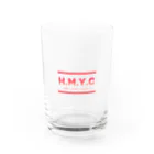 ワンポイントロゴ好きのHMYCワンポイントロゴ Water Glass :front