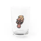 一色に統一できなくて白の哀愁ラッコ Water Glass :front