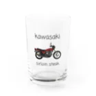 82motorcyclageのカワサキ　ザッパー　バイク Water Glass :front