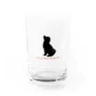 黒犬はよそ見しがちのウィルクシー② Water Glass :front