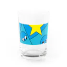 どぐまぐ商店の弾ける青玉グラス Water Glass :front