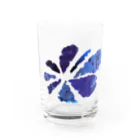 un.title.の5th. flower blue Water Glass :front