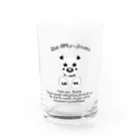 P➛fam.comのP➛KUMAちゃん(白) Water Glass :front