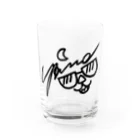 よしの(・∞・)っ =͟͟͞͞★☆のYSNサイン（黒文字） Water Glass :front