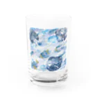 雨上がりの合図のmoon phase Water Glass :front