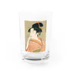 寿めでたや(ukiyoe)のUkiyoe　Utamaro Water Glass :front