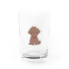 ぷーどるはうすのトイプードルレッドくん Water Glass :front