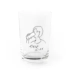 しみったれたアラサーのビール好き女子さん Water Glass :front