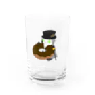 天空海洋研究会のドーナツもぐもぐペスト君 Water Glass :front