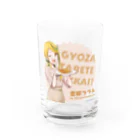 #とちぎけんV25 Official Shopの【宇都宮】雷都つづみ/餃子食べてみっかい？ver. Water Glass :front