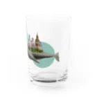 Leirion Hand Creationのwhale city Water Glass :front