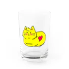 WataMayuroom☆の黄色い猫さん Water Glass :front