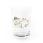 猫神神社の仏ニャン Water Glass :front