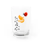 Siderunの館 B2の和デザインな烏(黒)  Water Glass :front